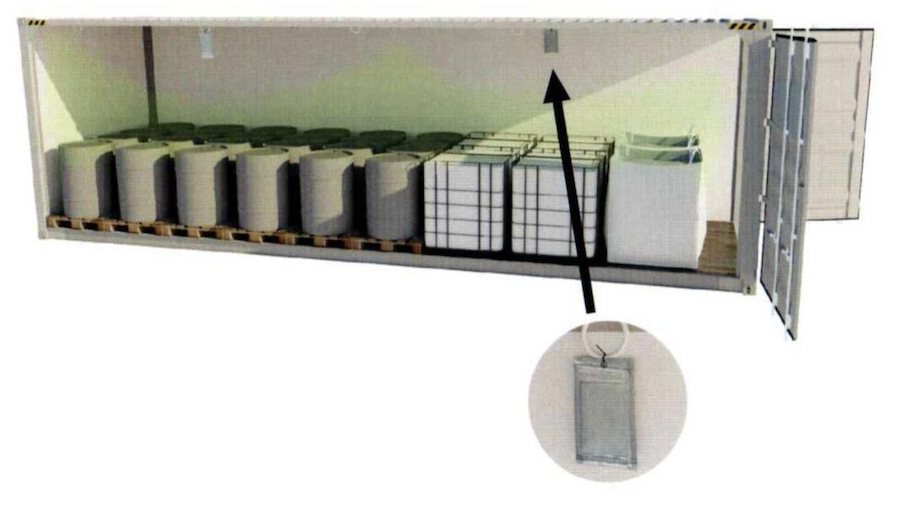 Pochłaniacz zapachu w kontenerze - saszetka